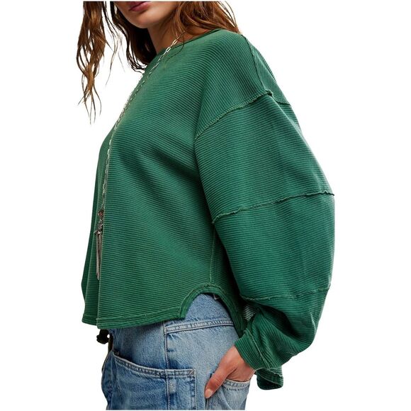 FREE PEOPLE x WE THE FREE TOTAL ECLIPSE TEE IN PINE FOREST - Picture 3 of 8